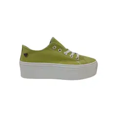 HERIEL - Zapatilla Verde Plataforma