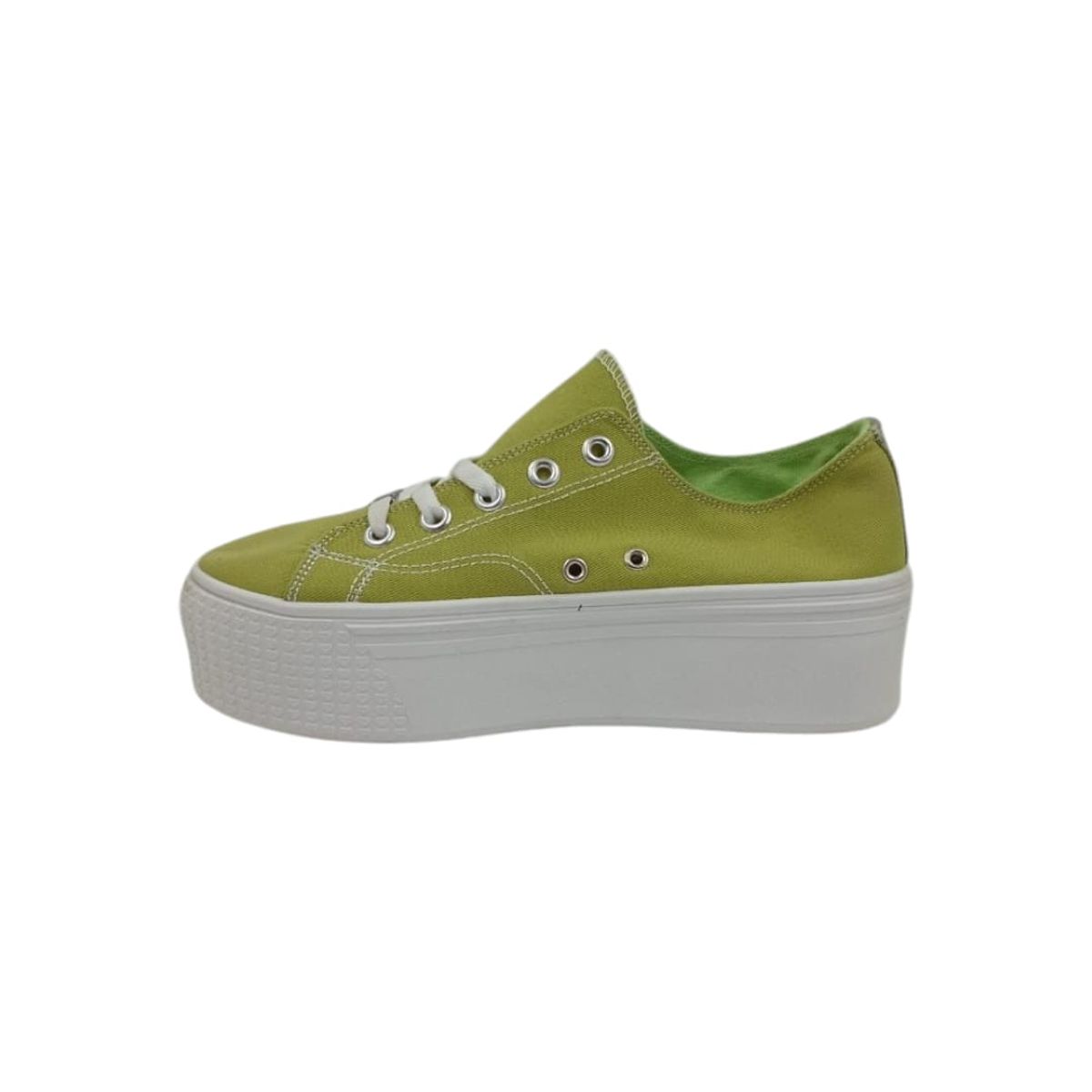 HERIEL - Zapatilla Verde Plataforma