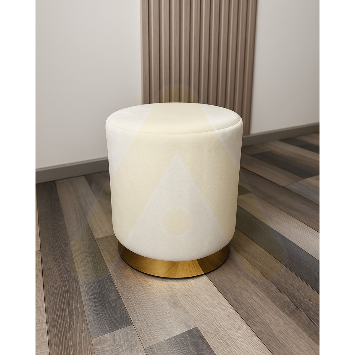 HABITA2 CHILE - Puff Felpa Gold Olivia - Blanco Crudo