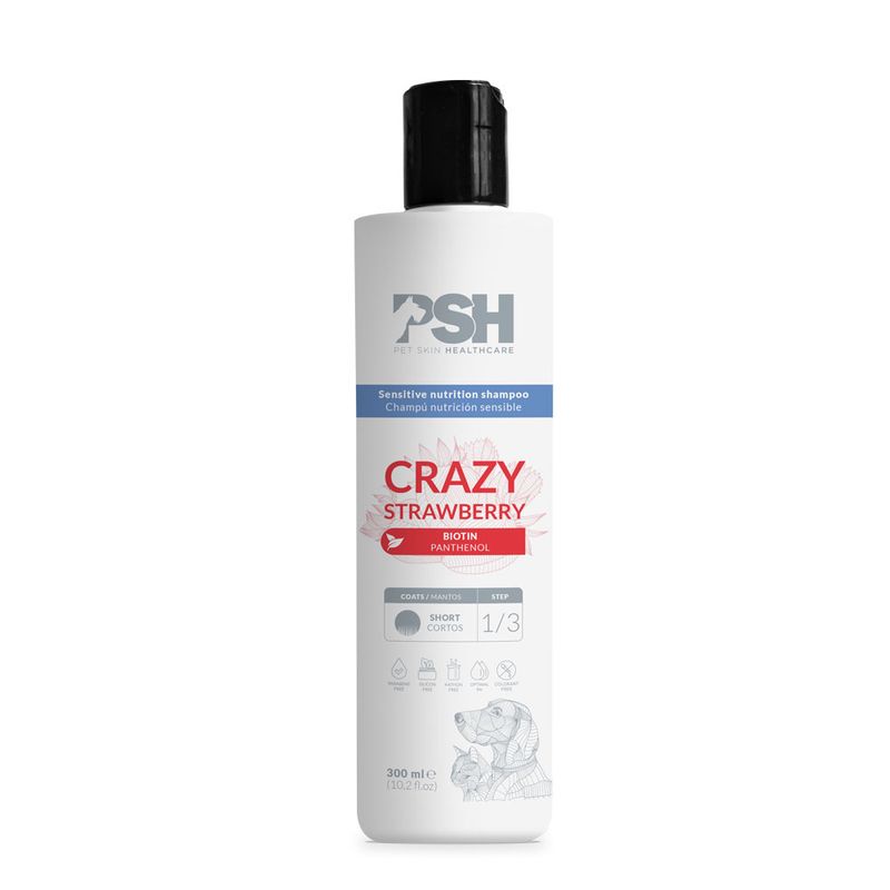 GENERICO - Shampoo para Mascotas Crazy Strawberry PSH 300 ML