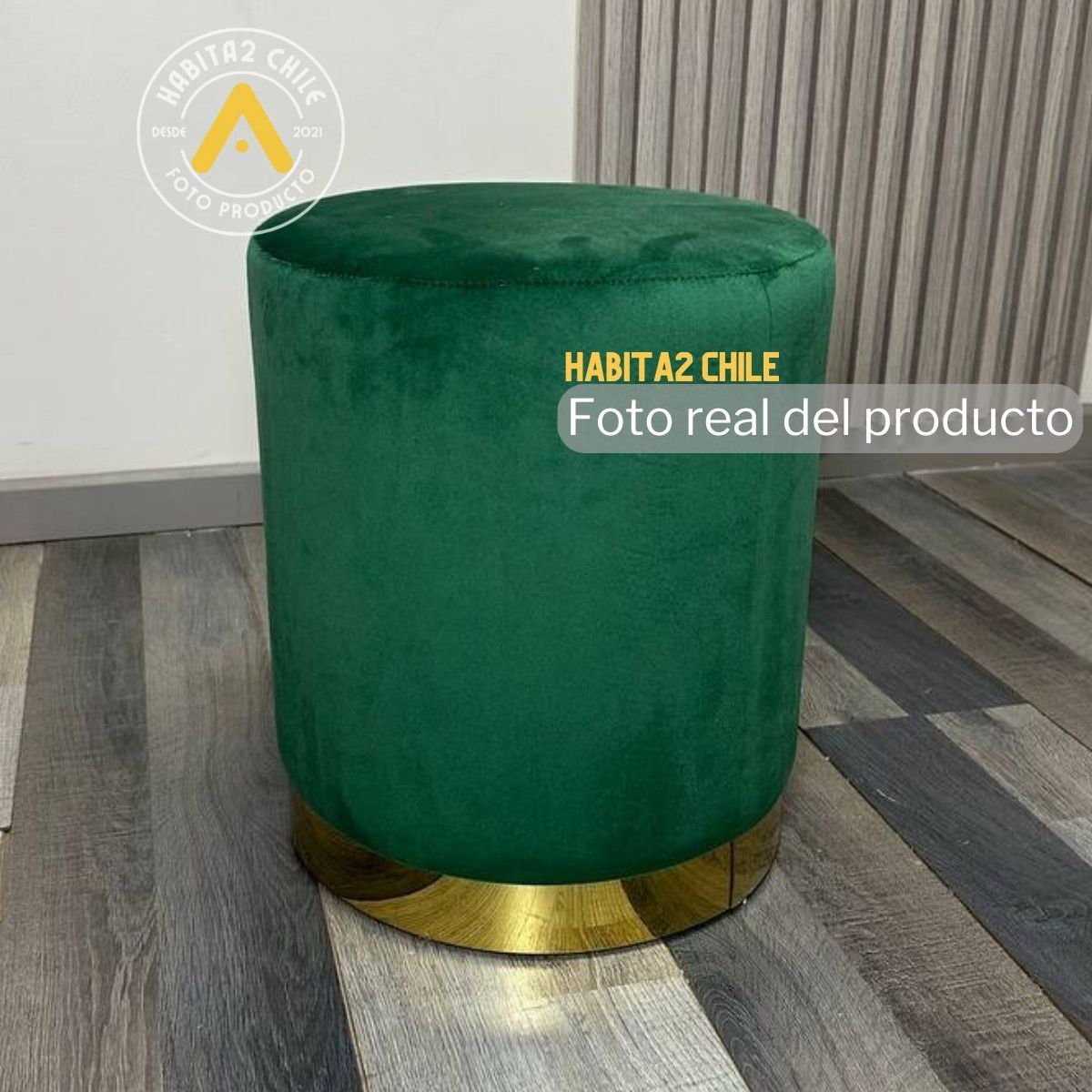 HABITA2 CHILE - Puff Felpa Gold Olivia - Verde