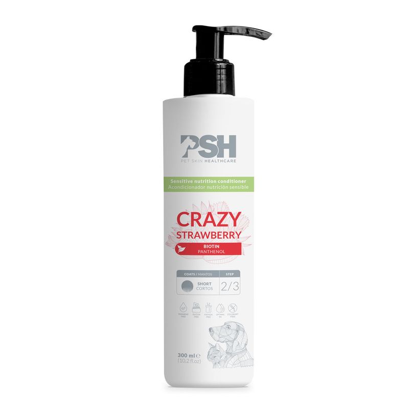 GENERICO - Acondicionador para Mascotas Crazy Strawberry PSH 300 ML