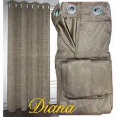DIANA - Cortinas BlackOut Goma Blanca