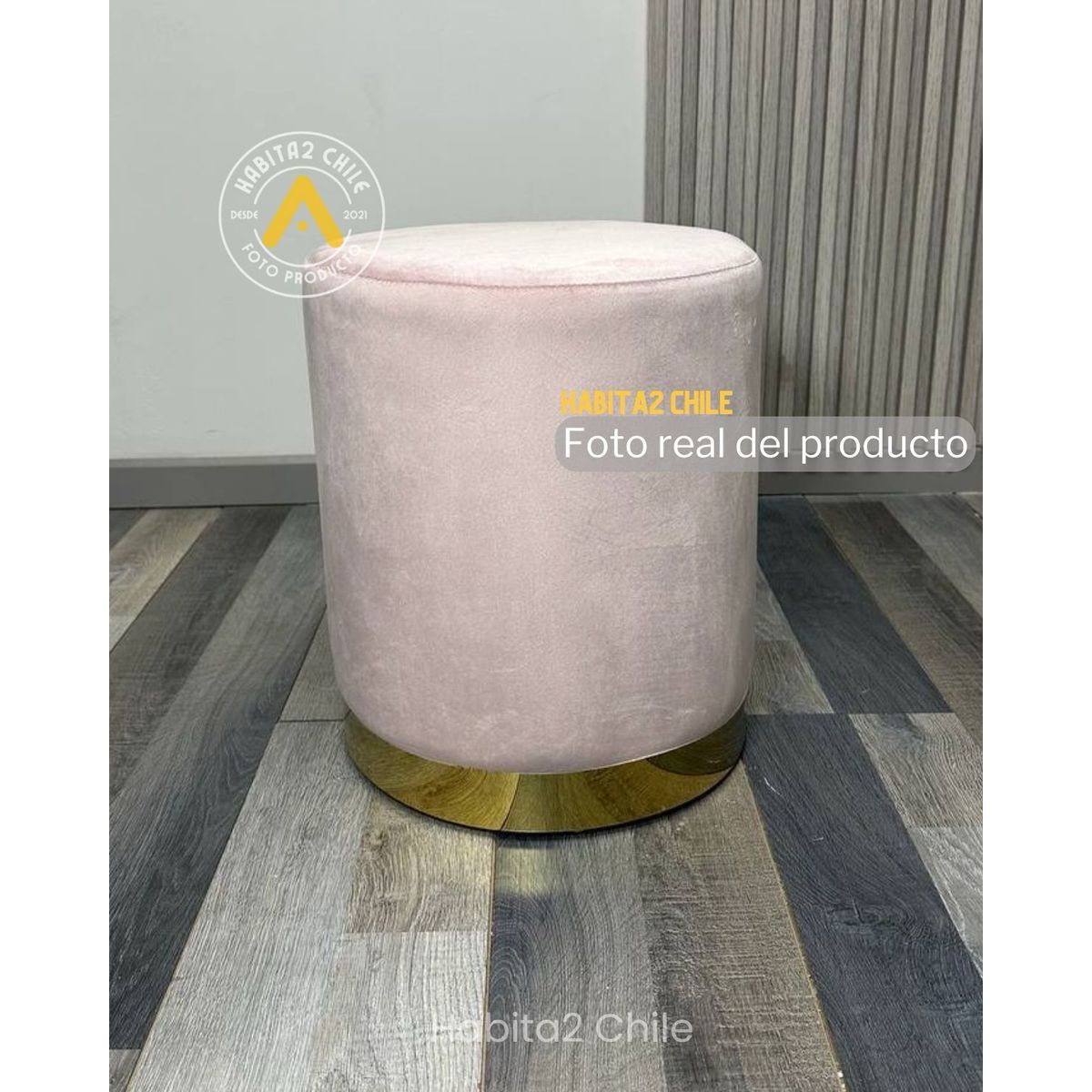 HABITA2 CHILE - Puff Felpa Gold Olivia - Rosa