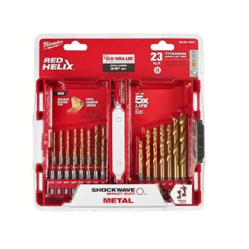 MILWAUKEE - Brocas De Titanio Shockwave 23 Piezas Milwaukee 48-89-4631