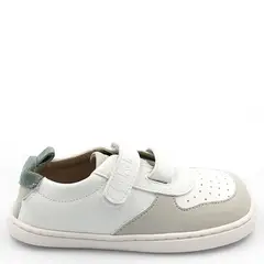 DODA - Zapatilla infantil ergonómica blanca Suki Gris