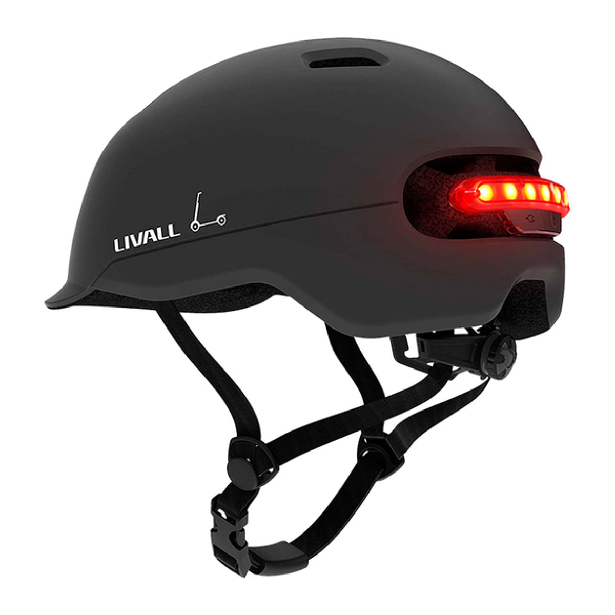 LIVALL - Casco Scooter Adulto - Negro Talla M