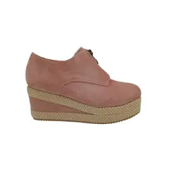 HERIEL - Zapato Panchita Rosa Gamuza