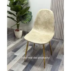 HABITA2 CHILE - Silla de Comedor Murcia Gamuza - Beige