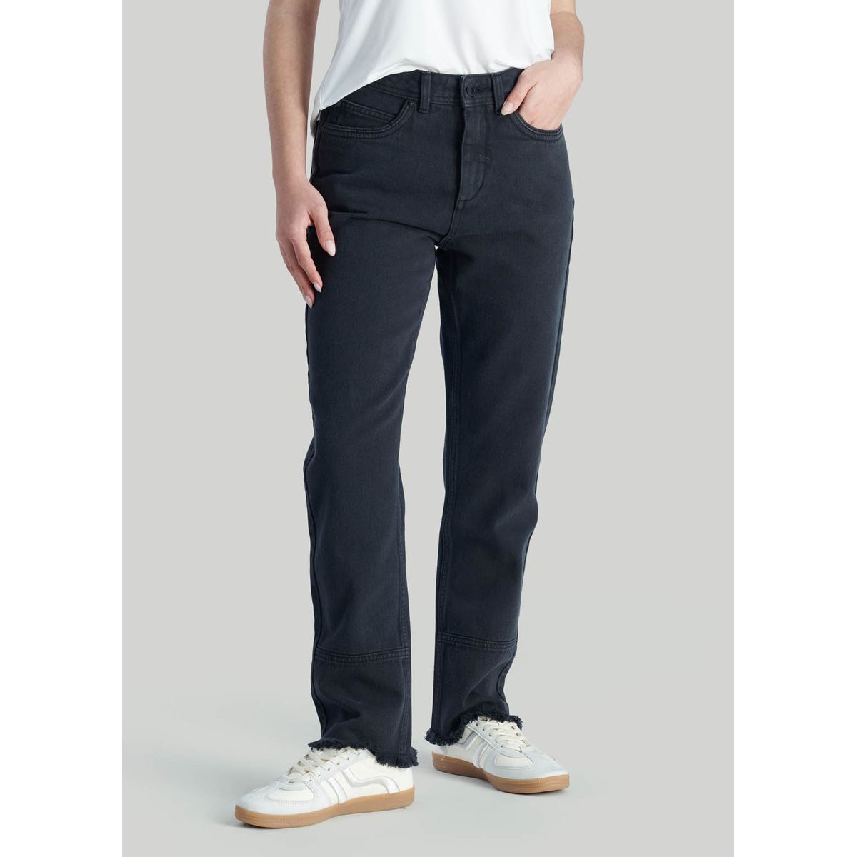 NIMTU - Jeans Lirio Casual Negro Nimtu