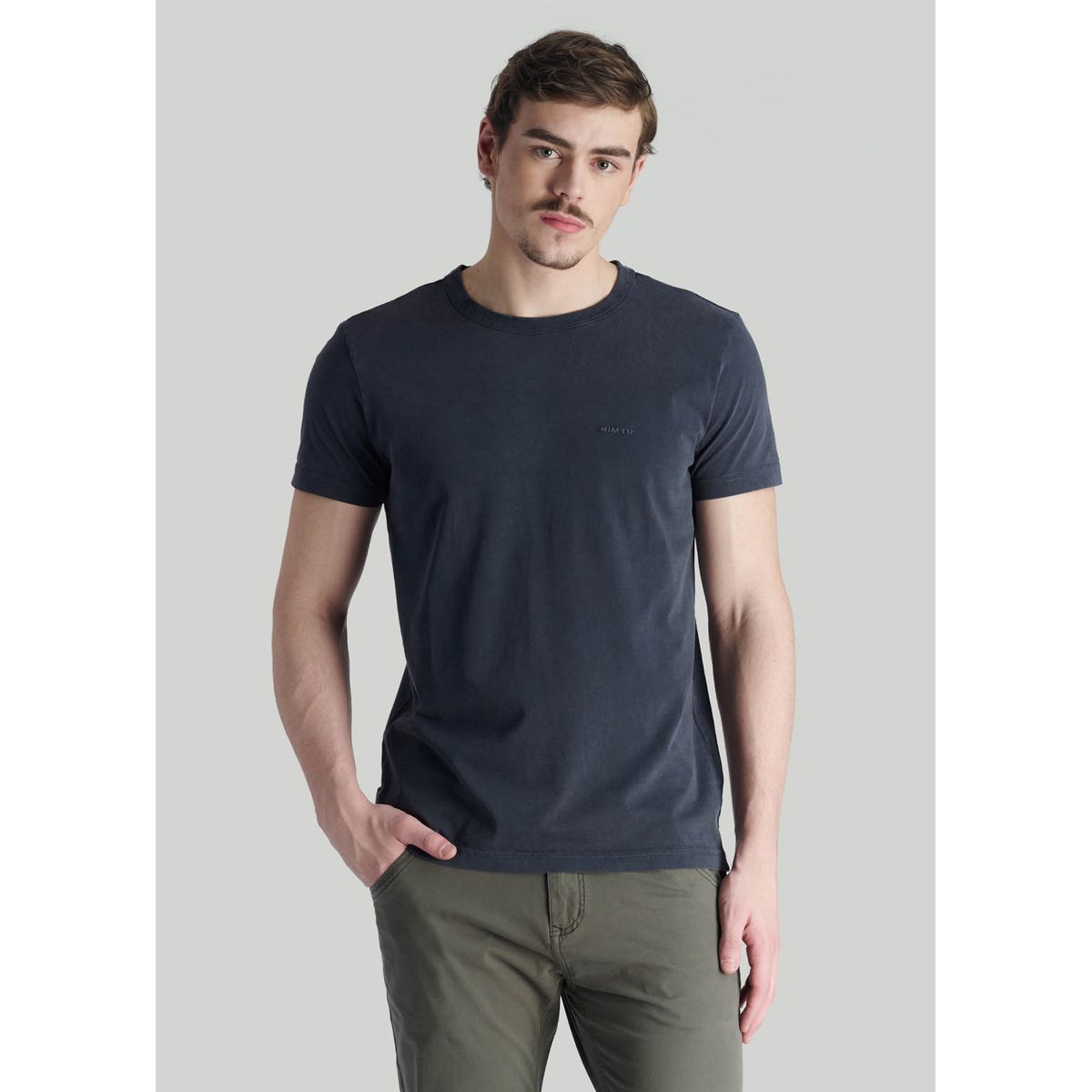 NIMTU - Polera Nova Casual Gris Nimtu