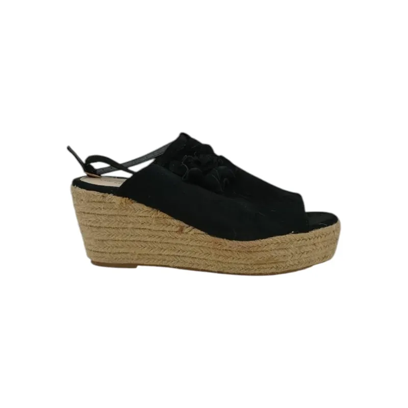 HERIEL - Sandalia Negra Plataforma Mujer