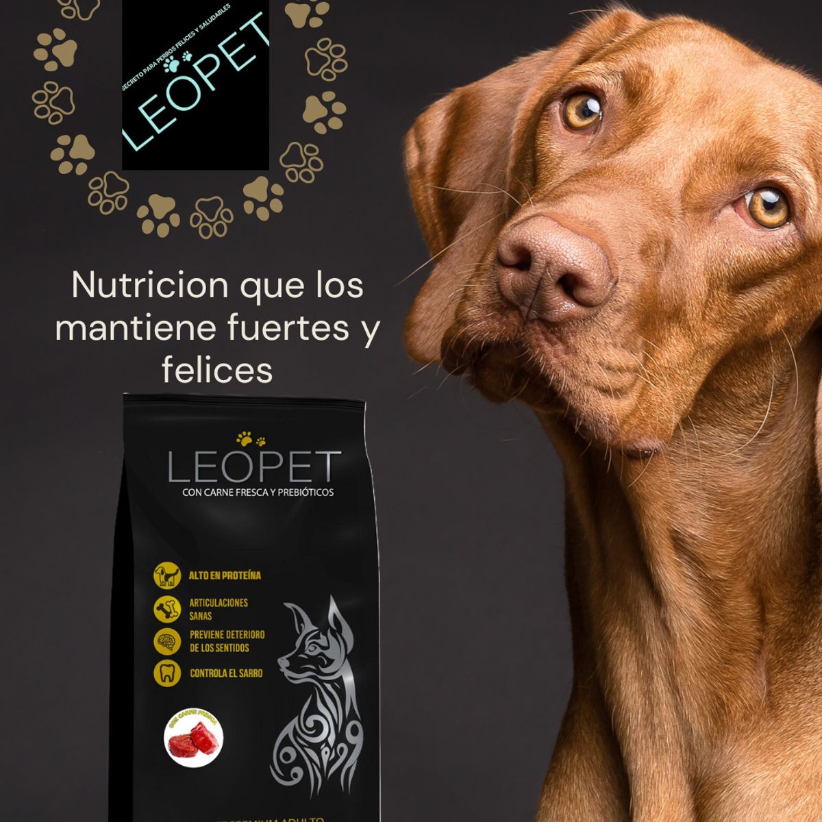 GENERICO - Alimento para Perro Adulto LEOPET PREMIUM Sabor Carne 9 kg
