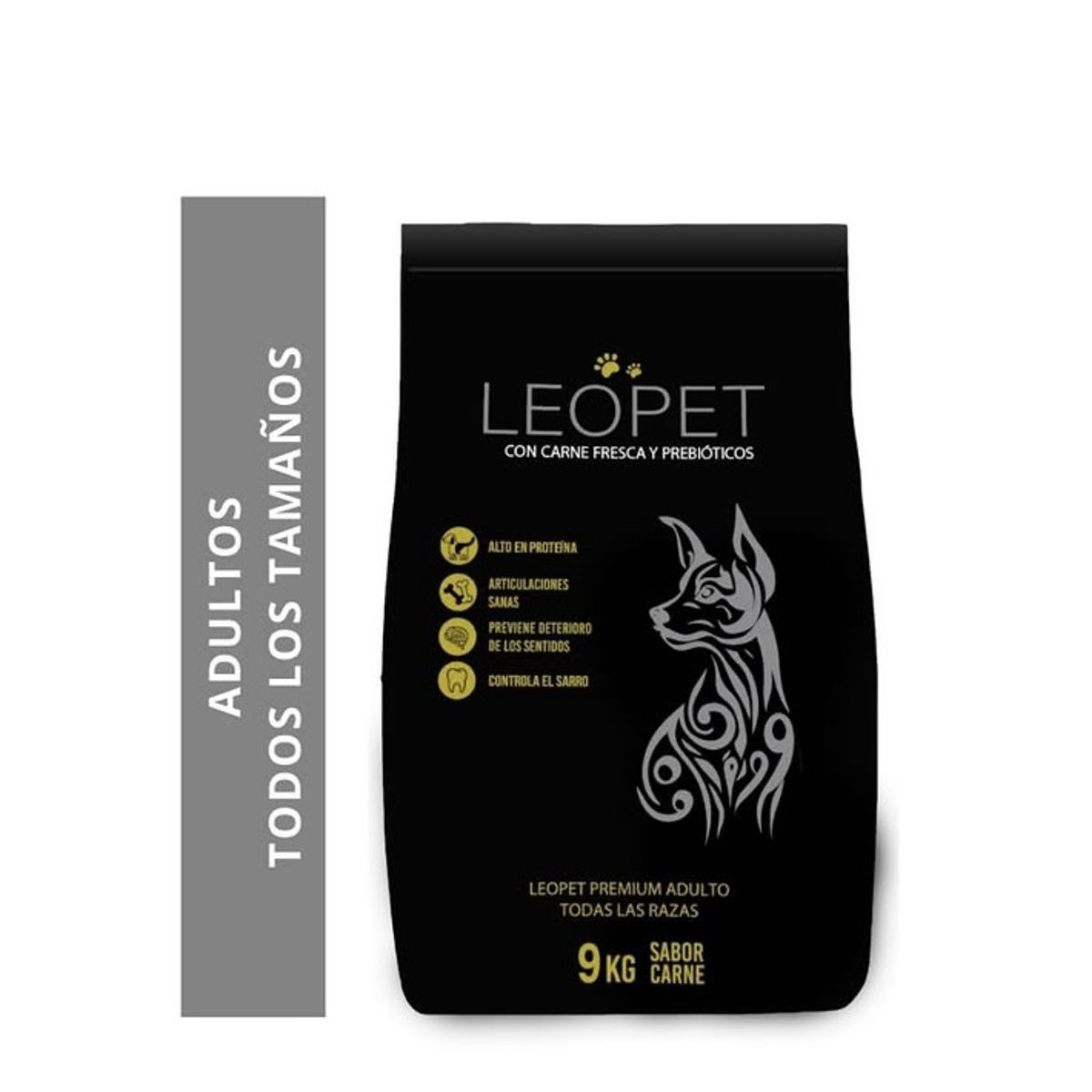 GENERICO - Alimento para Perro Adulto LEOPET PREMIUM Sabor Carne 9 kg