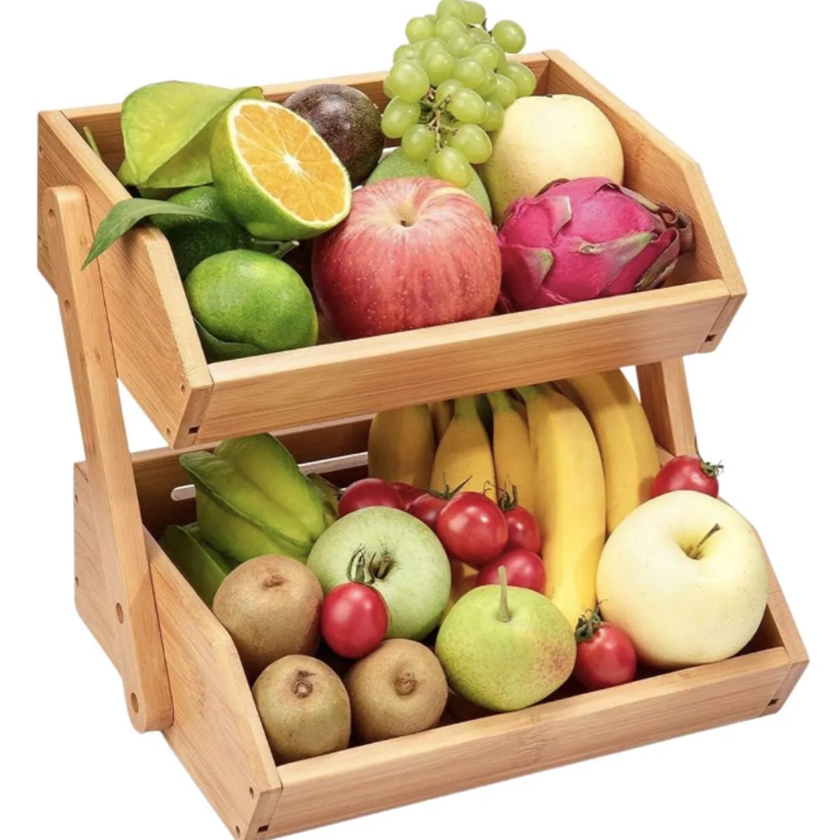 SANTU HOME & DECO - Organizador Estante Frutero Para Cocina De 2 Niveles