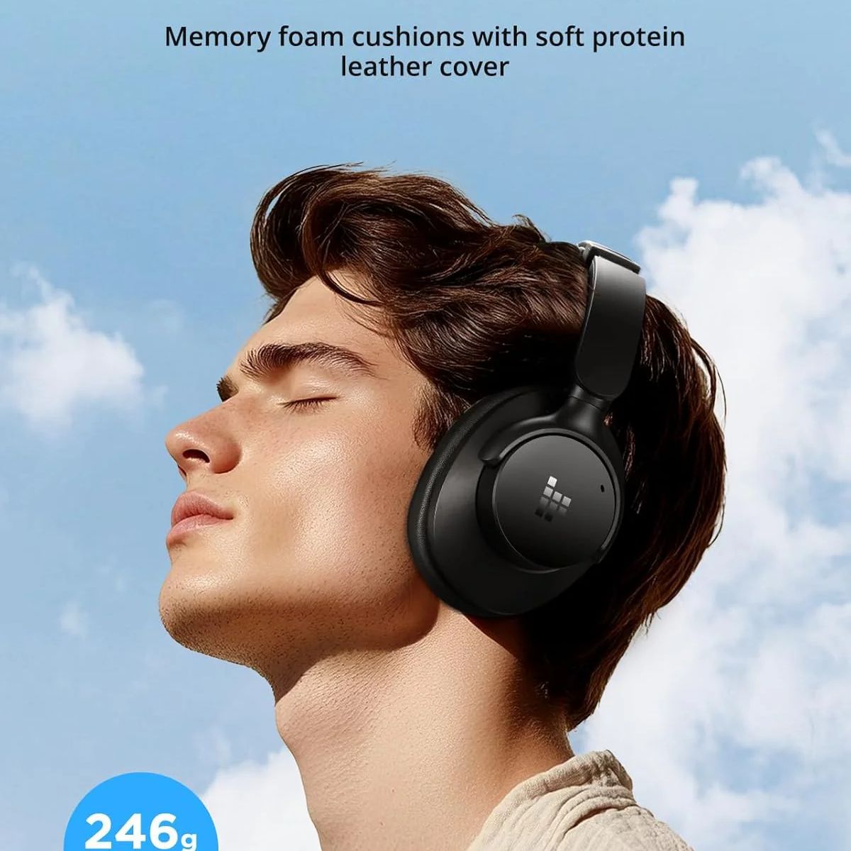 TRONSMART - Audífonos Tronsmart Sounfii Q20s Auriculares Cancelación De Ruido 60H Blanco