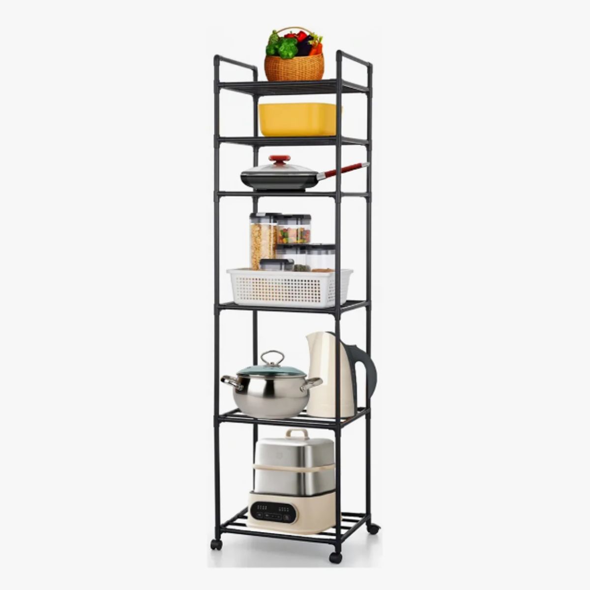 GENERICO - Estante Organizador Metálico De 6 Niveles De Cocina Baño