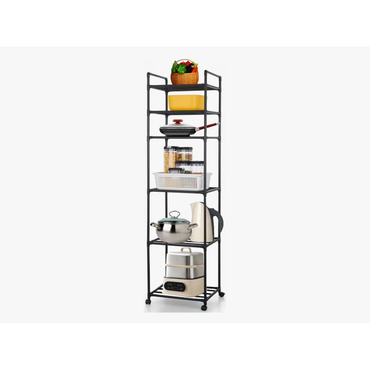 GENERICO - Estante Organizador Metálico De 6 Niveles De Cocina Baño