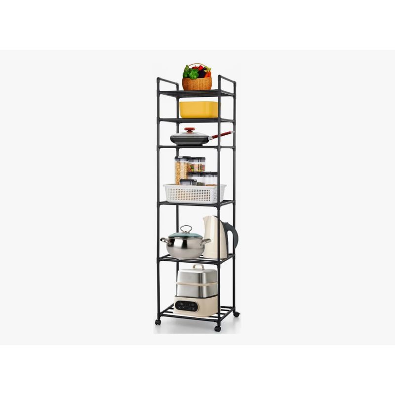 GENERICO - Estante Organizador Metálico De 6 Niveles De Cocina Baño