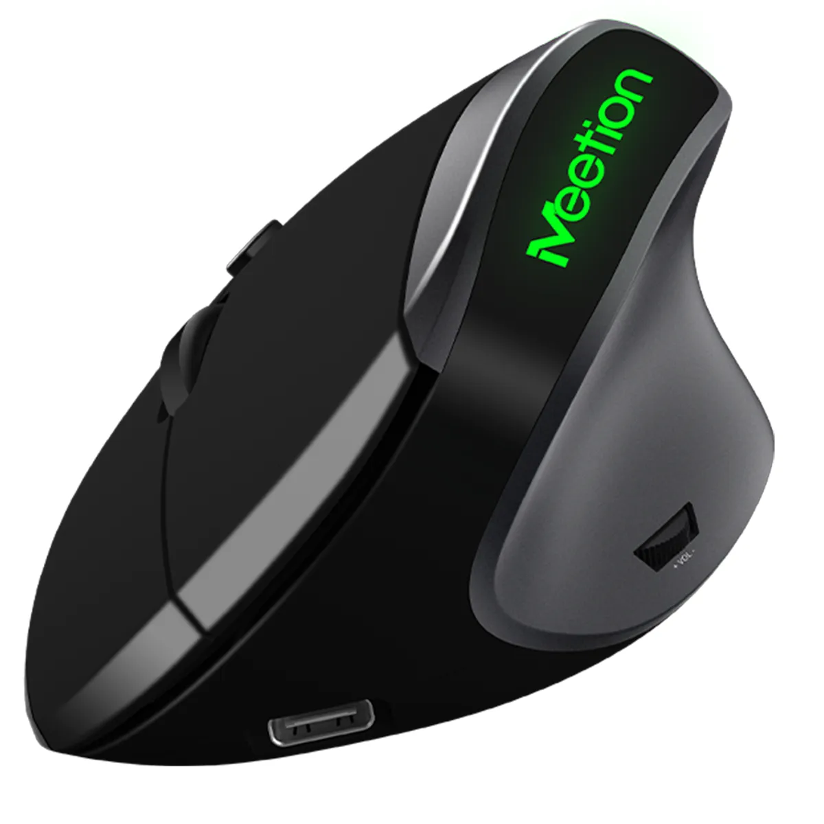 MEETION - Mouse Meetion R390 Vertical Ergonómico Inalámbrico Color Negro