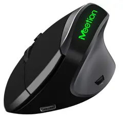 MEETION - Mouse R390 Vertical Ergonómico Inalámbrico Color Negro