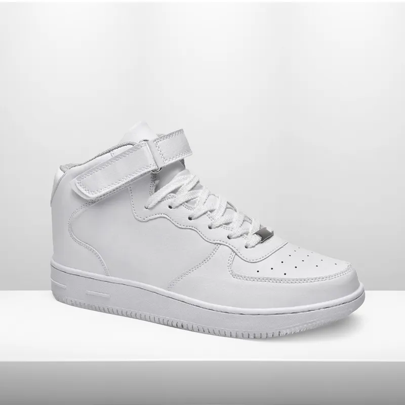 AGW Zapatillas Deportiva Mujer Blanca Caña Alta Eco Cuero