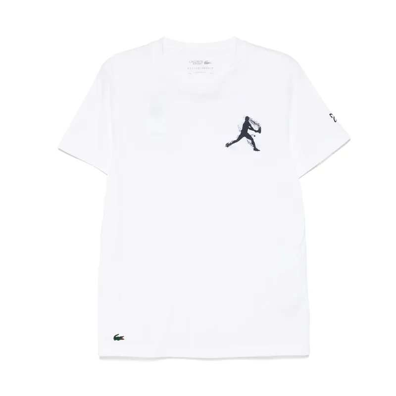 LACOSTE - Polera Lacoste Novak Djokovic Blanca Tenis Padel