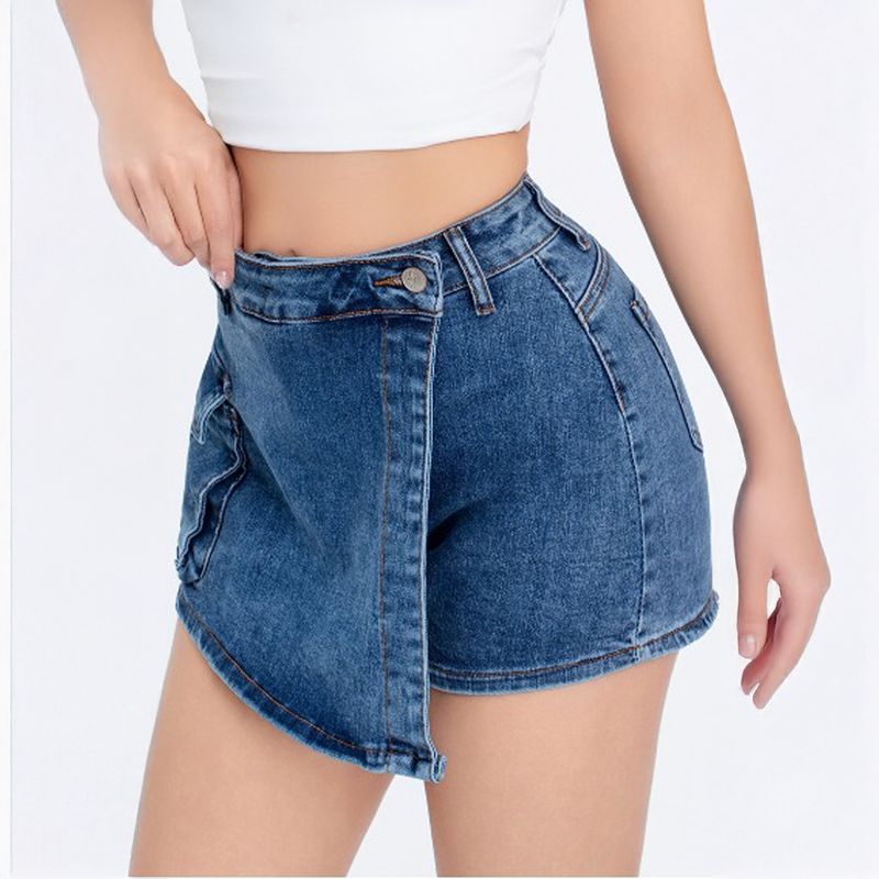 AGW - Falda Short Push Up Levanta Cola Corte Colombiano Tiro Alto