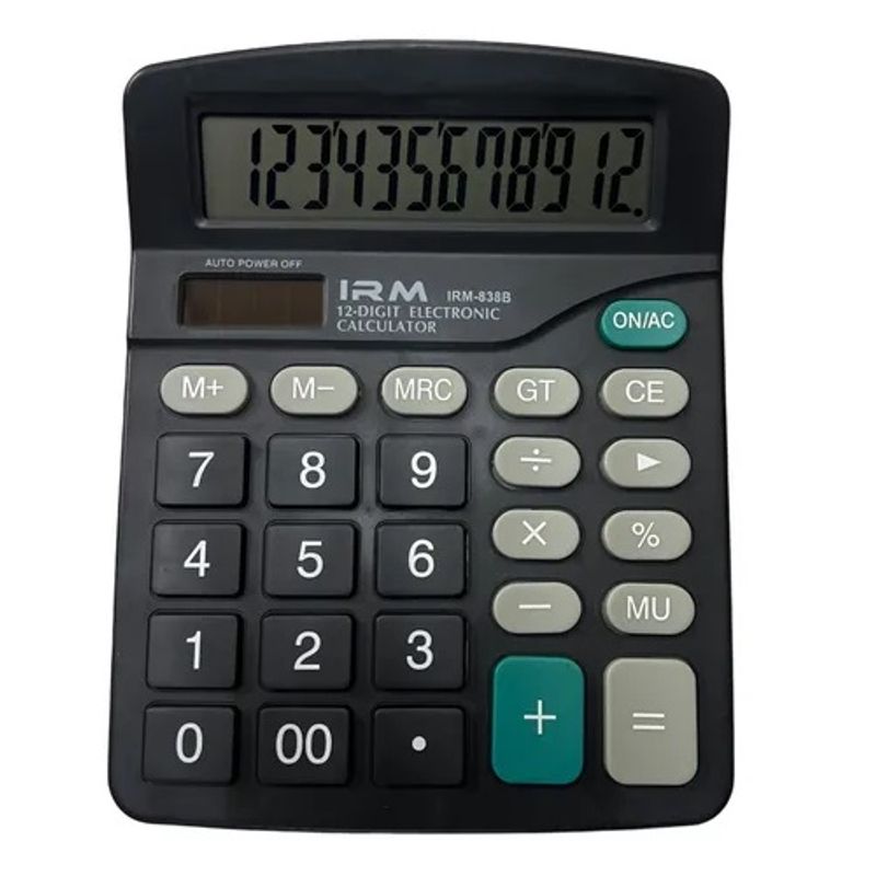 IRM - Calculadora De Mesa Numeros Grandes Xl12 Digitos