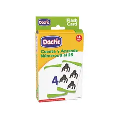 DACTIC - Láminas Cuenta Y Aprende Números 0 Al 25