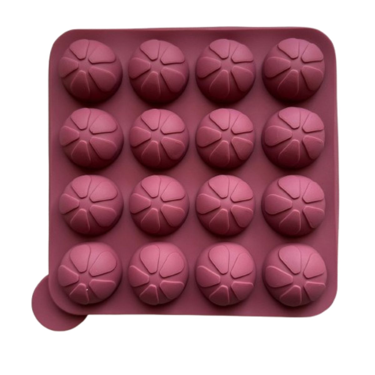 GENERICO - Molde Silicona para 16 Cake Pop Diseño Flor