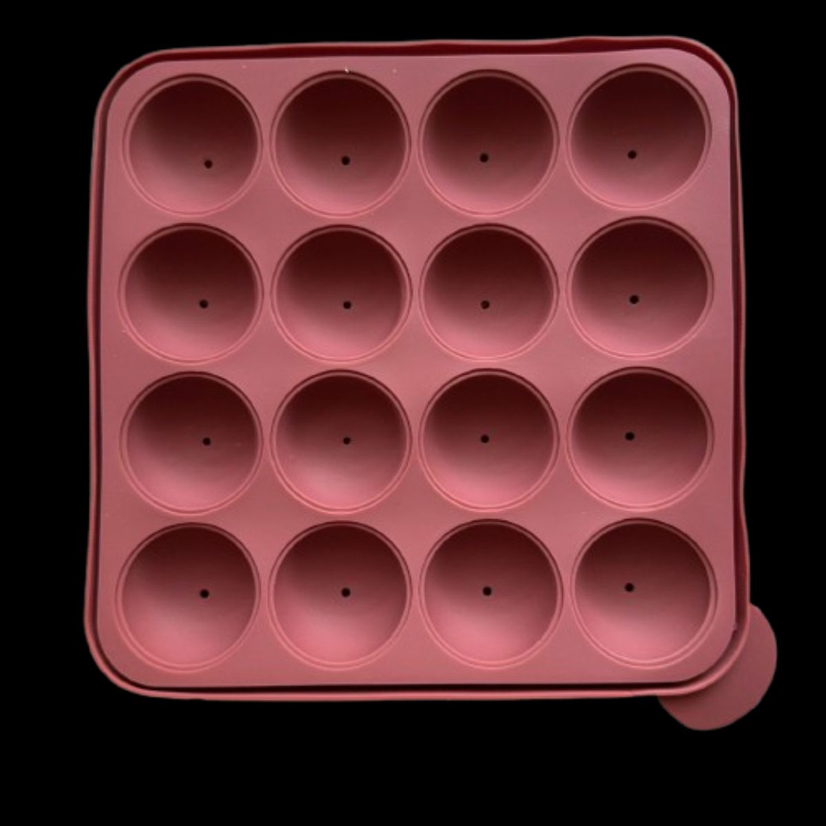 GENERICO - Molde Silicona para 16 Cake Pop Diseño Flor