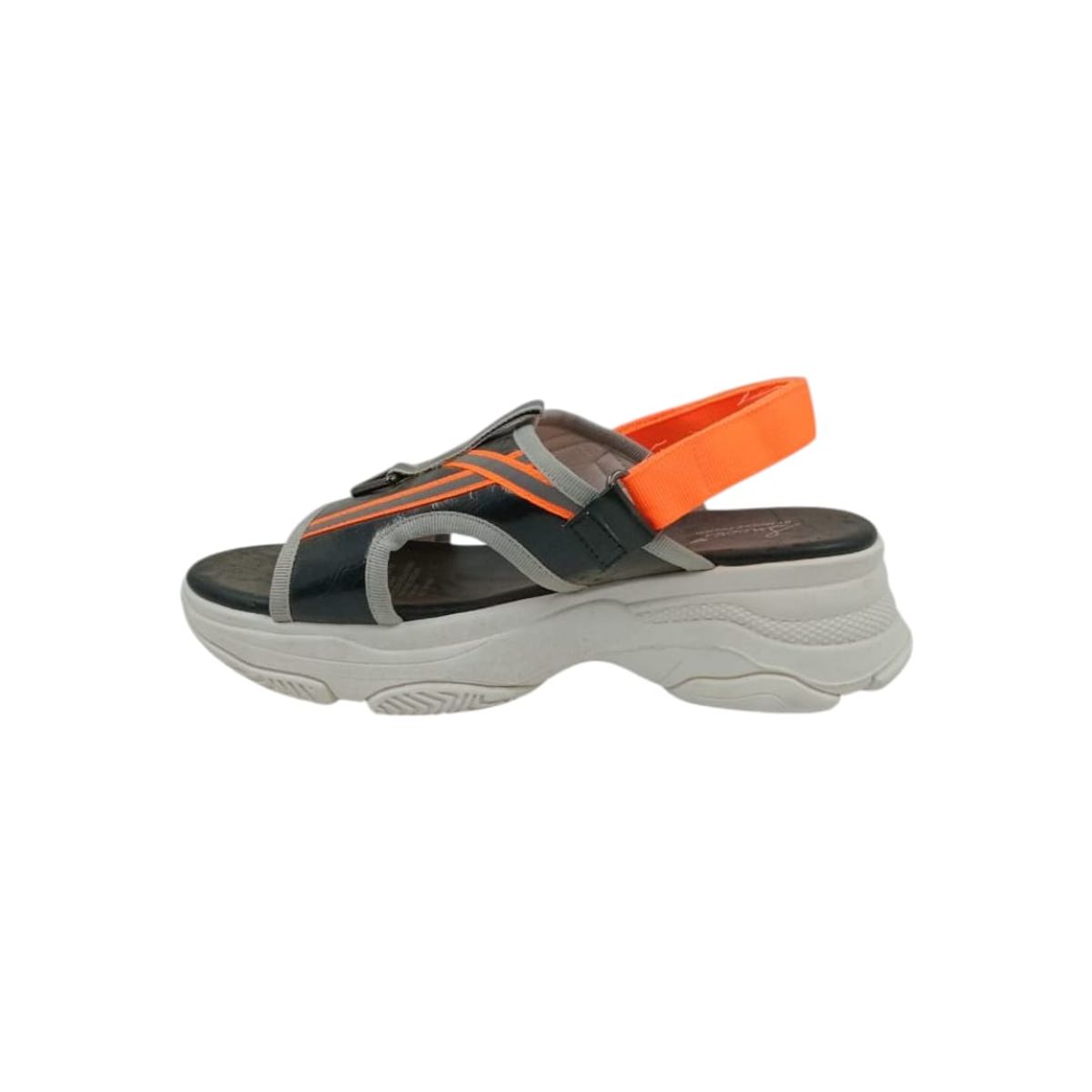 HERIEL - Sandalia Negra Deportiva Plataforma