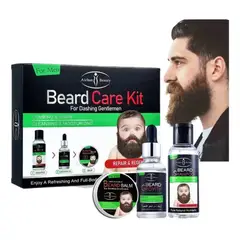 GENERICO - Kit Para Barba Shampoo+Balsamo+Aceite
