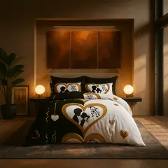 ARMONIA - Ropa de cama 2 plazas Queen diseño Celebracion modelo 621