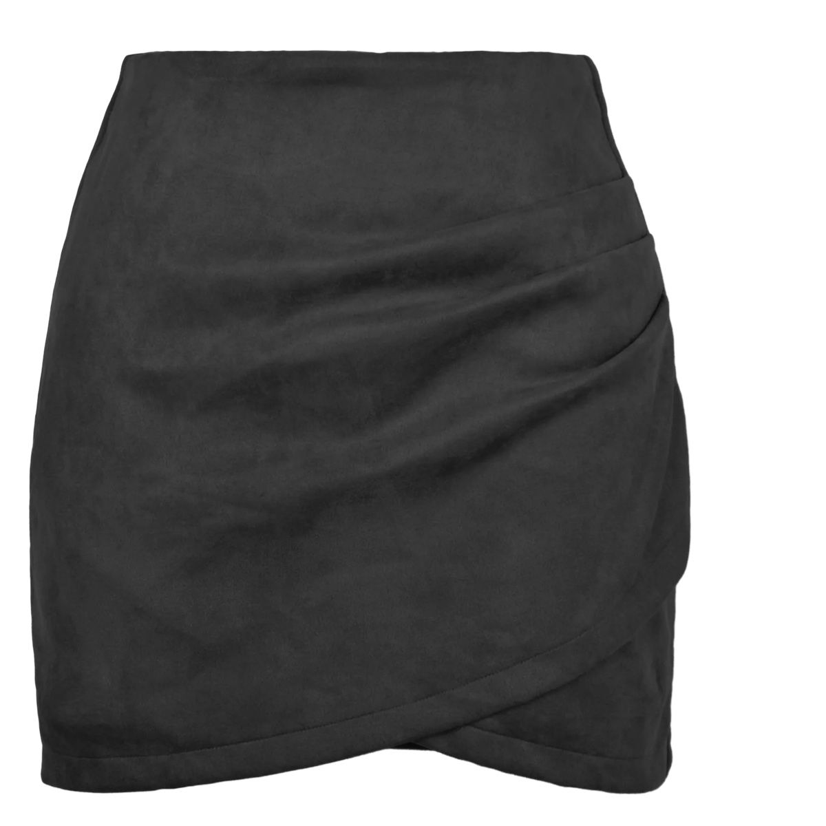 AAYO MODA - Falda Cruzada de Gamuza Estilo Moda