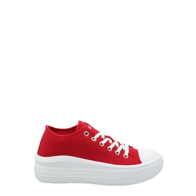 Imagen 2 del producto Zapatilla Mujer Lona Rojo