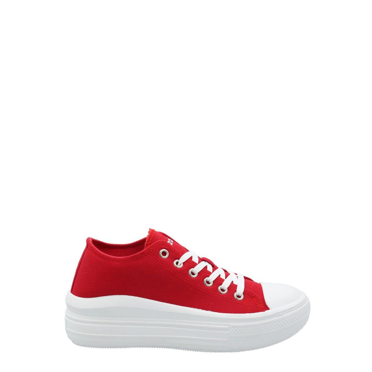 AZALEIA - Zapatilla Mujer Lona Rojo AZALEIA