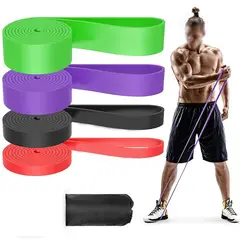 GENERICO - KIT 4 Power Bands Bandas Elásticas De Resistencia Pull Up