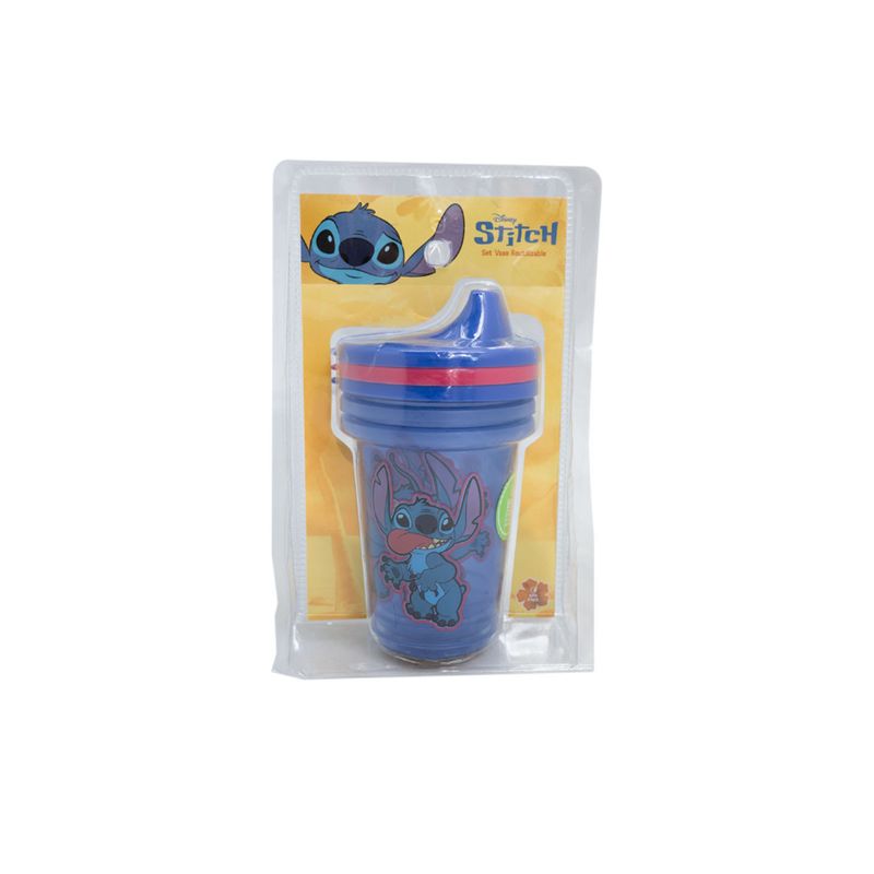 GENERICO - Set de 3 vasos stitch reutilizable