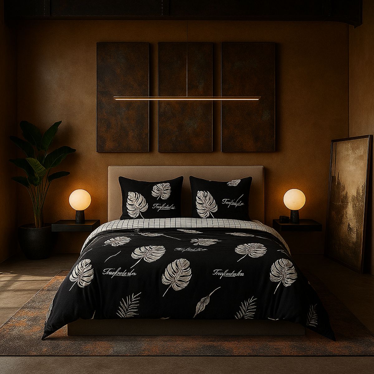 ARMONIA - Juego de sábanas 25 plazas King diseño Queen Hojas modelo 629