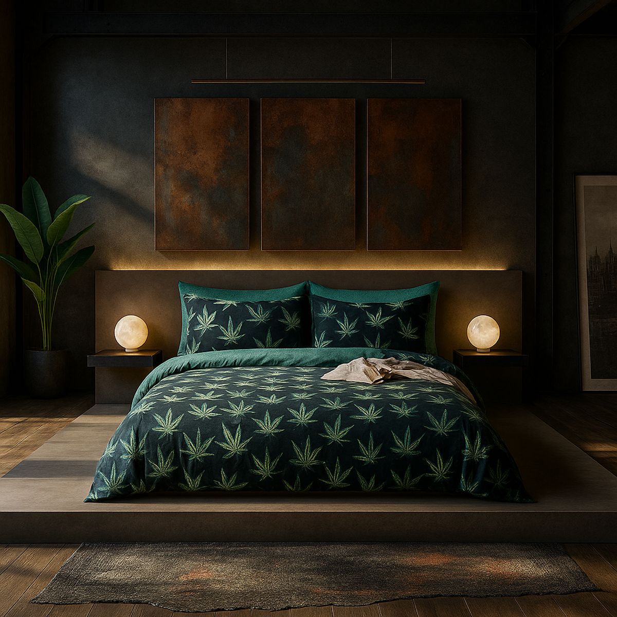 ARMONIA - Juego sabanas 2 plazas Queen diseño Canavis modelo 643