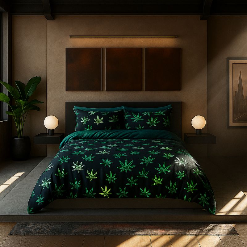ARMONIA - Juego de cama 2 plazas Queen diseño Canavis modelo 643