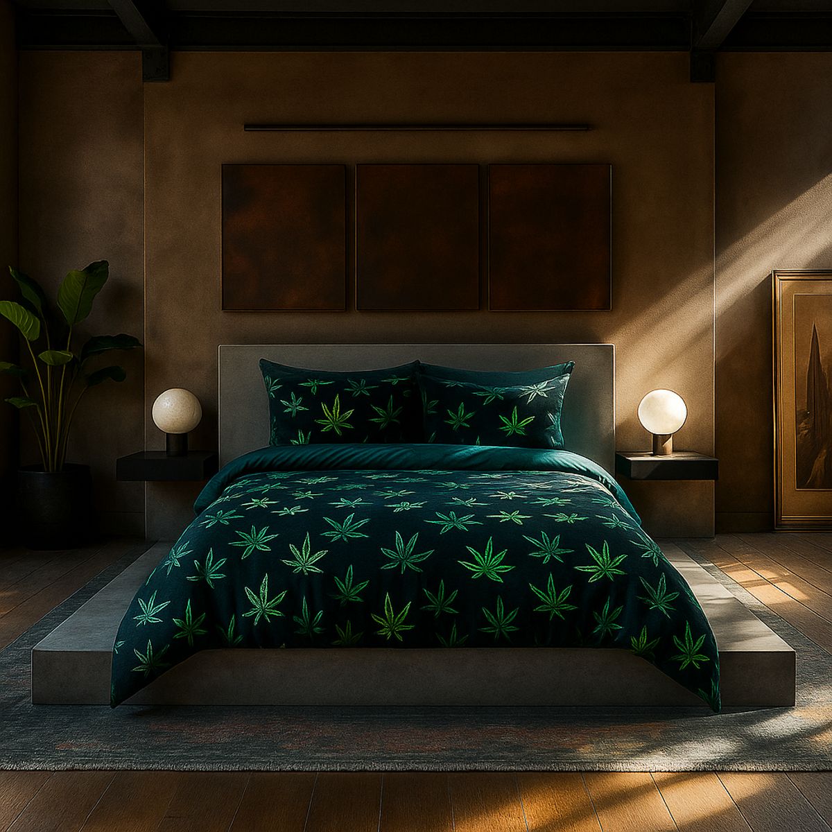 ARMONIA - Juego sabanas Queen para cama de 2 plazas diseño Canavis modelo 643