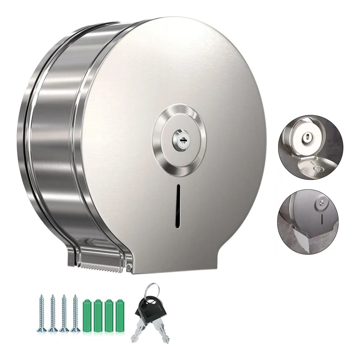 GENERICO - Dispensador Inoxidable Confort Papel Higiénico Acero