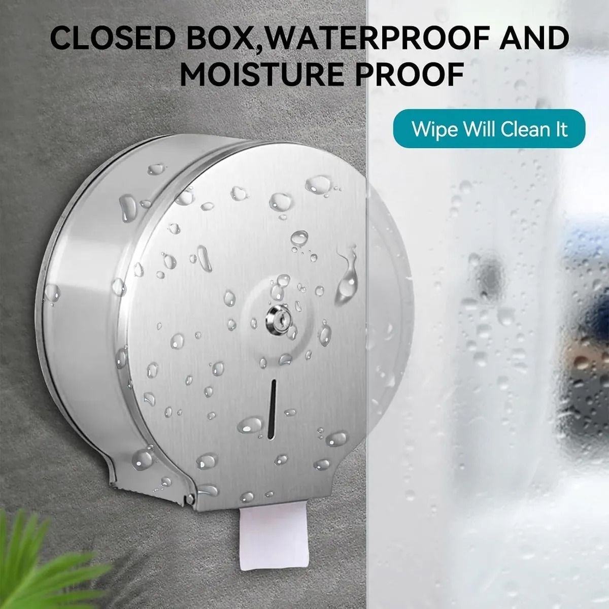 GENERICO - Dispensador Inoxidable Confort Papel Higiénico Acero