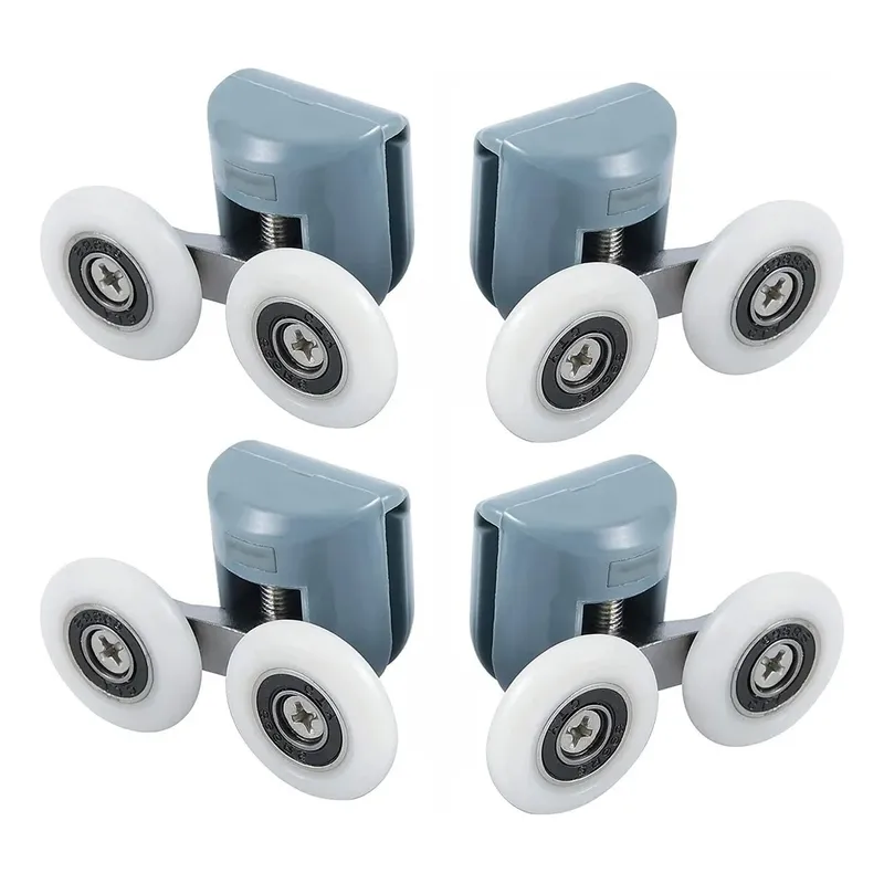 GENERICO - Pack 4 Unidades Carro Rueda Doble Para Showerdoor