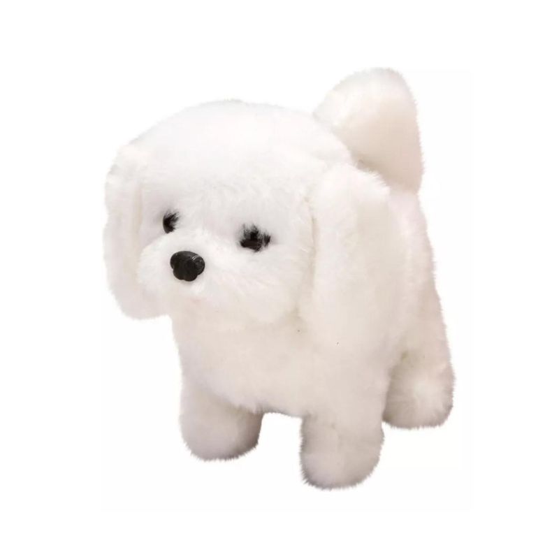 GENERICO - Juguete Peluche Perro Cachorro Interactivo Blanco Infantil