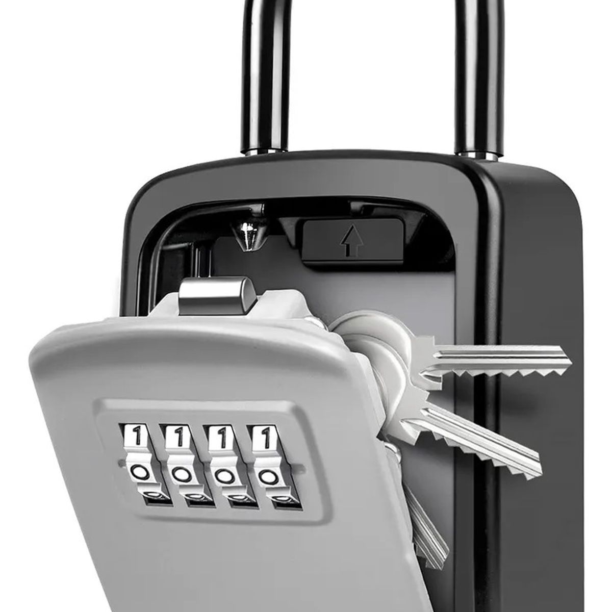 GENERICO - Caja Seguridad Porta Llave Candado Clave Muro Colgador