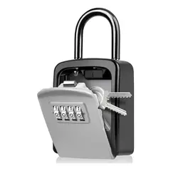 GENERICO - Caja Seguridad Porta Llave Candado Clave Muro Colgador